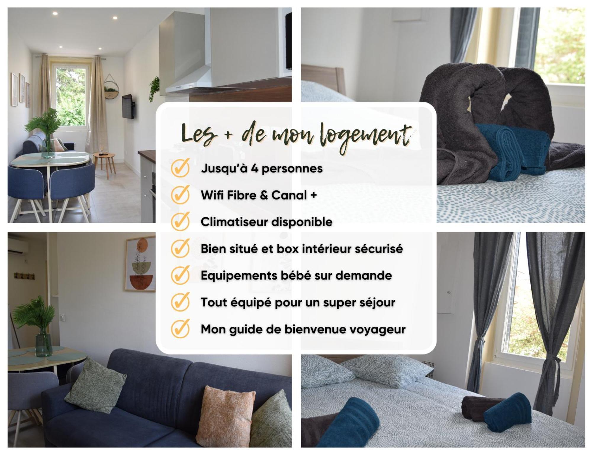 Elegant T2 A Bron, Tramway A 2Min, Box Parking, 4Personnes Apartment Bagian luar foto
